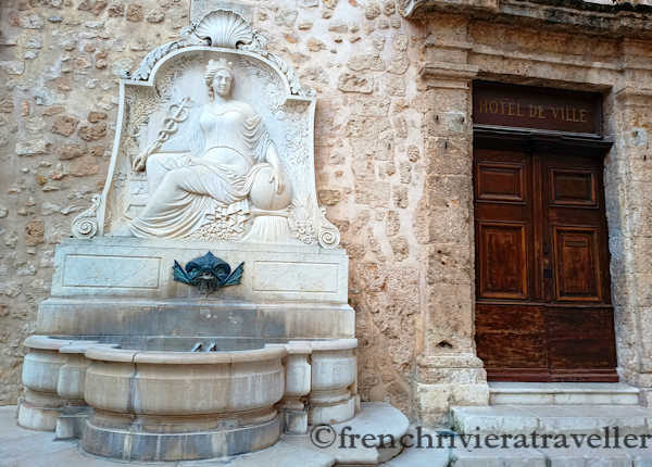 Statue and Hotel de Ville, Grasse