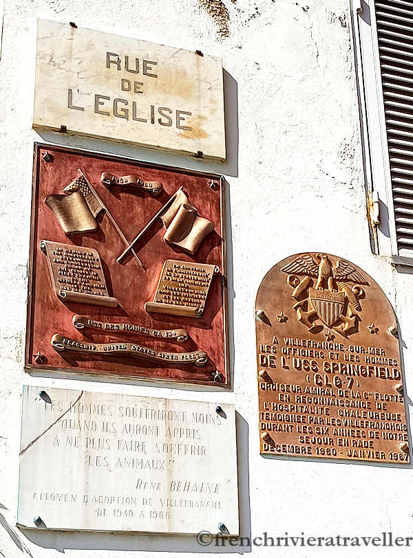 Plaque commemorating the 6th fleet presence