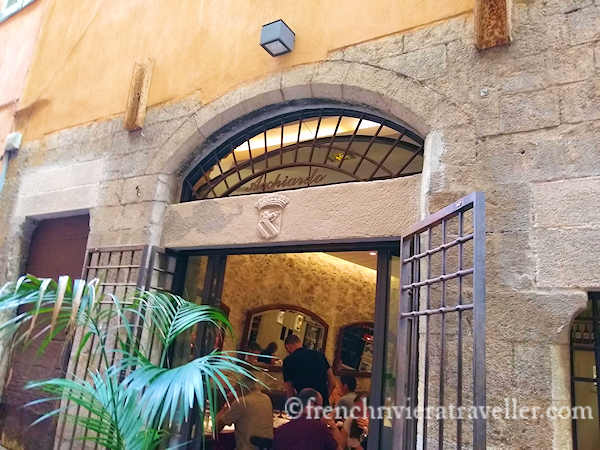 Entrance to Acchiardo restaurant