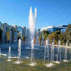 Fountains in Parc Phoenix