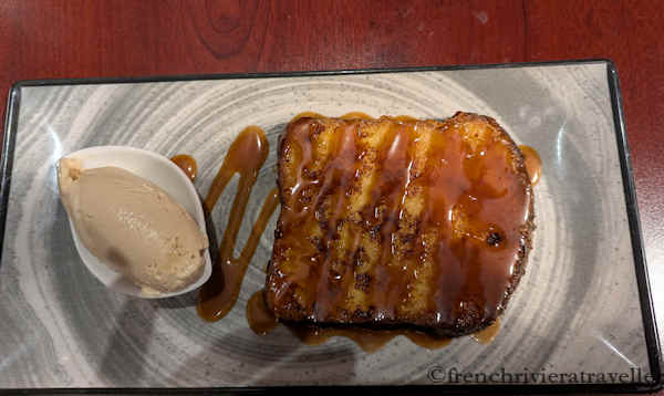 Pain perdu at Le Sens restaurant