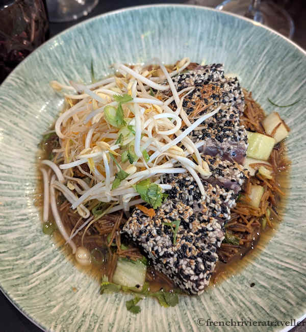Grilled tuna at La Table du Marche